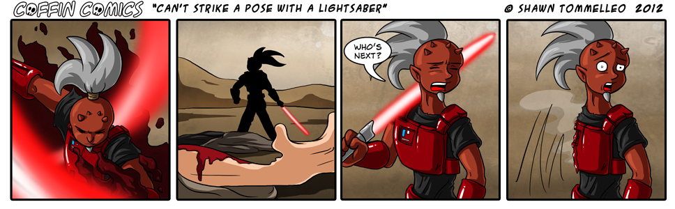 Can’t Strike A Pose With A Lightsaber